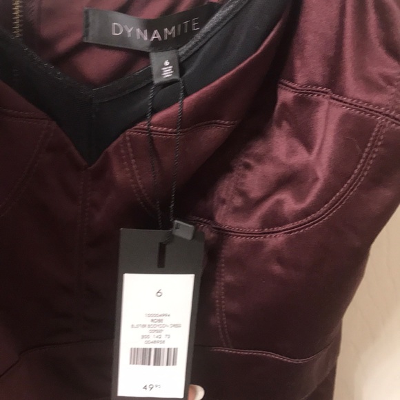 Dynamite Burgundy Dress - Picture 6 of 6